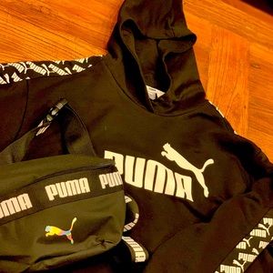 Puma Package Crop hoodie and fanny pack